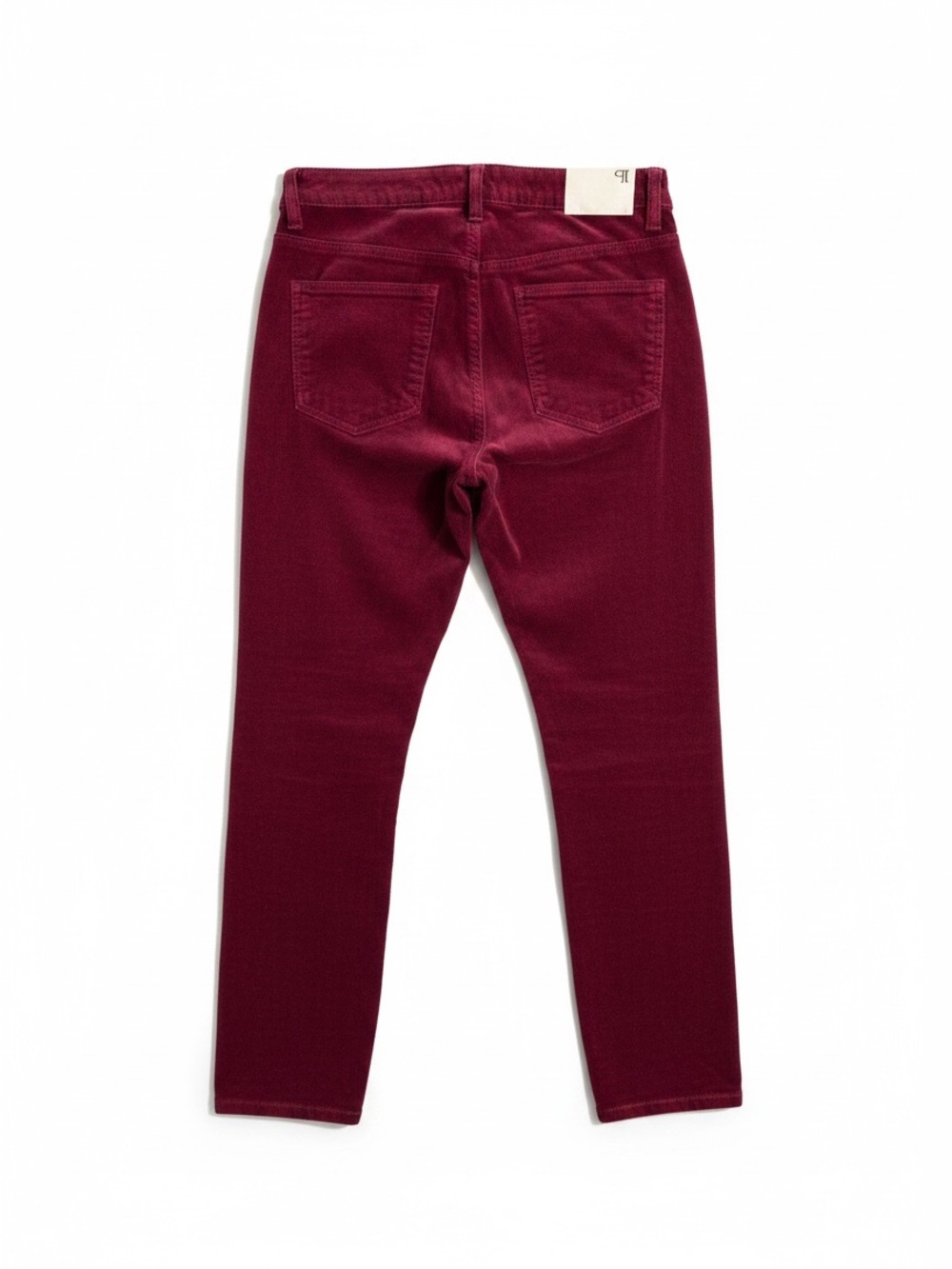 Anthropologie Pilcro High-Rise Skinny Corduroy Pants Women 28 Burgundy NWT - Picture 3 of 9